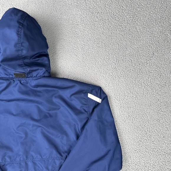 Vintage 90s Nike Windbreaker Jacket Men XL Blue 1/2 Zip Anorak Mesh Lined - Picture 13 of 16